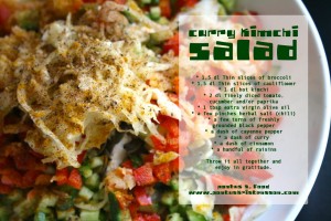 Curry Kimchi Salad