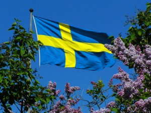 Svenska flaggan Bilden lånad från wordpress.com