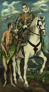 S:t Martin och tiggaren Målning av El Greco